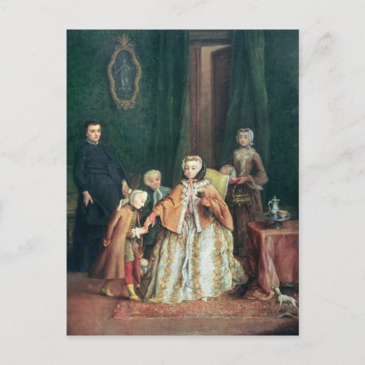 Het zoenen van de hand briefkaart (Voorkant)