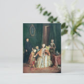 Het zoenen van de hand briefkaart (Staand voorkant)