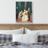 Het zoenen van de hand canvas afdruk (Insitu (Slaapkamer))