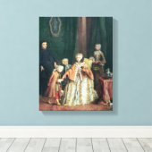 Het zoenen van de hand canvas afdruk (Insitu (Houten vloer))