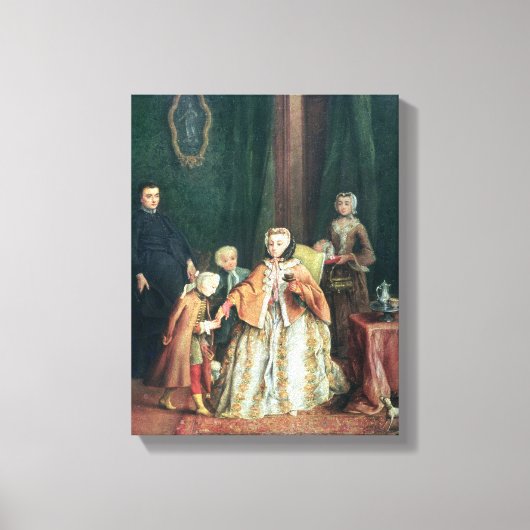 Het zoenen van de hand canvas afdruk (Voorkant)
