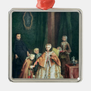 Het zoenen van de hand metalen ornament