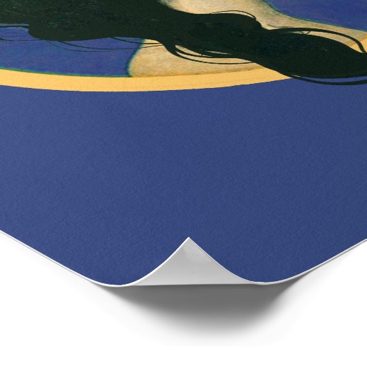 Het zoenen van de maan poster (Hoek)