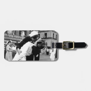 Het zoenen van de oorlog Vaarwel op Times Square Bagagelabel