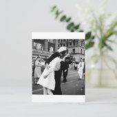 Het zoenen van de oorlog Vaarwel op Times Square Briefkaart (Staand voorkant)