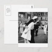 Het zoenen van de oorlog Vaarwel op Times Square Briefkaart (Voorkant / Achterkant)