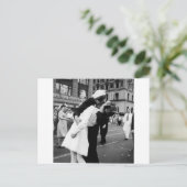 Het zoenen van de oorlog Vaarwel op Times Square Briefkaart (Staand voorkant)