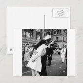 Het zoenen van de oorlog Vaarwel op Times Square Briefkaart (Voorkant / Achterkant)