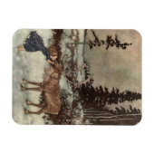 Het zoenen van een rendiersnoer magneet (Horizontaal)