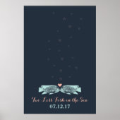 Het zoenen van een visduimdruk Bubbles Weddenschap Poster (Voorkant)