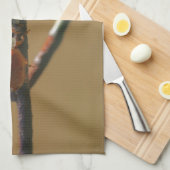 Het zoenen van Ladybugs op een draadhek dicht bij  Theedoek (Quarter Fold)