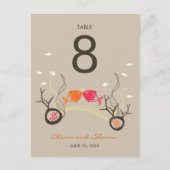 Het zoenen van viskoralen Beach Whimsical Cute Wed Briefkaart (Voorkant)