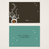 Het zoenen van viskoralen Beach Whimsical Cute Wed Visitekaartje (Voorkant /achterkant)