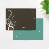 Het zoenen van viskoralen Beach Whimsical Cute Wed Visitekaartje (Bureau)