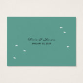 Het zoenen van viskoralen Beach Whimsical Cute Wed Visitekaartje (Achterkant)