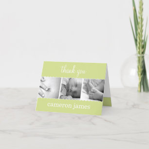 Het zoete Baby van Kammosselen dankt u kaardt Bedankkaart