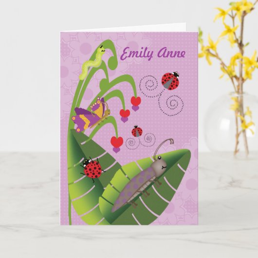 Het zoete Kind van Insecten bij Kamp Kaart (Gele Bloem)