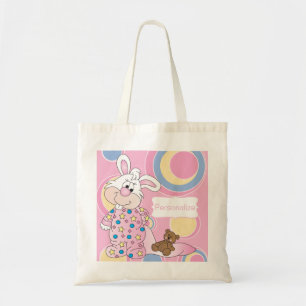 Het zoete Konijntje van het Baby met Roze Stip Tote Bag
