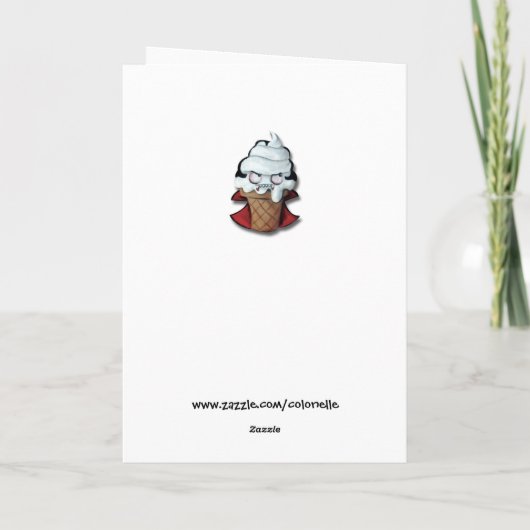 Het zoete Leuke Roomijs van de Vampier Kaart (Achterkant)