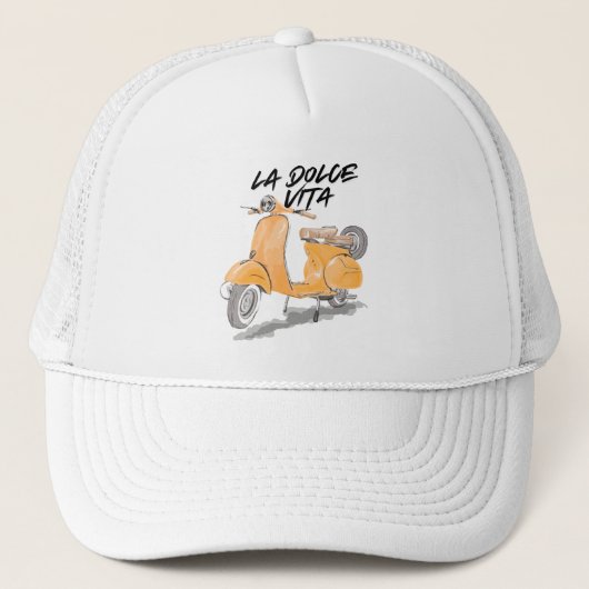 HET ZOETE LEVEN MOTORFIETS Truckerhoed Trucker Pet (Voorkant)
