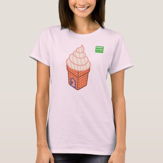 Het ZOETE Roomijs van het HUIS T-shirt (Voorkant)