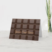 Het Zoete Wenskaart van de chocoladereep Kaart (Voorkant)