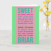 Het ZOETE Wenskaart van het briar- GEHEUGEN Kaart (Gele Bloem)