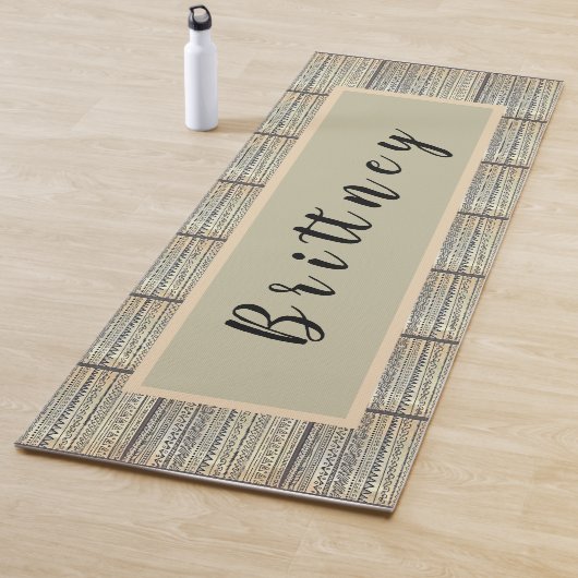 Het zogenaamde witte en zwarte tribale patroon Yog Yogamat (In situ)