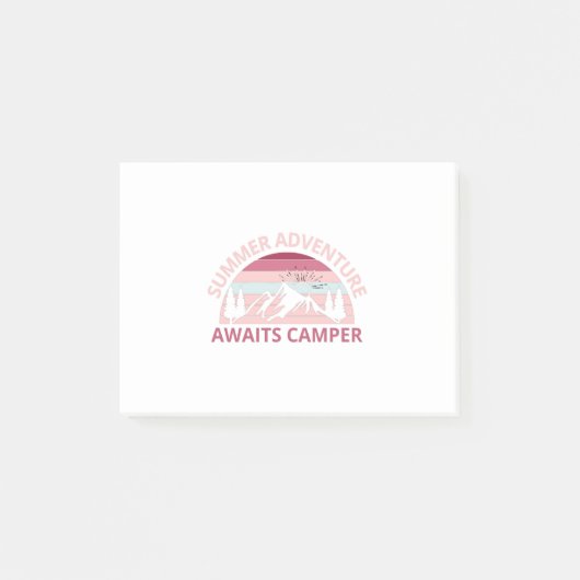 Het Zomavontuur Await Camper-avontuur-Camper Post-it® Notes (Voorkant)