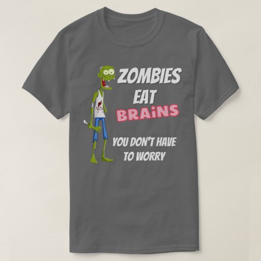 Het zombie dieet t-shirt (Design voorkant)