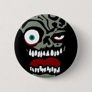 Het Zombie-gezicht van de doom Ronde Button 5,7 Cm