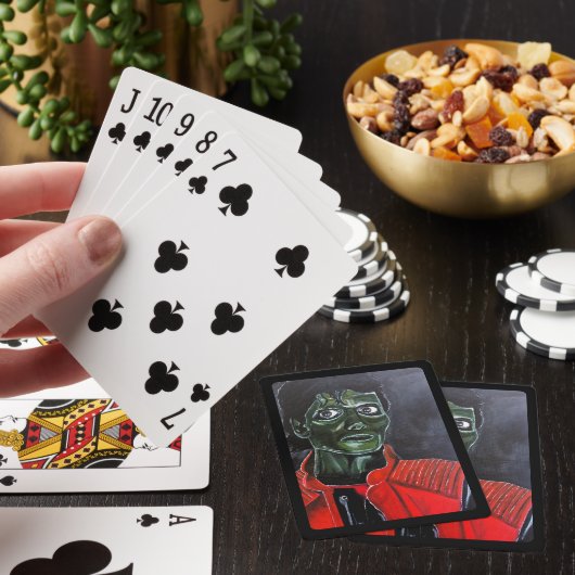 Het Zombie Schilderij door Alfred Fox Pokerkaarten (Insitu)