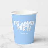 Het Zomerfeest Papieren Bekers (Achterkant)