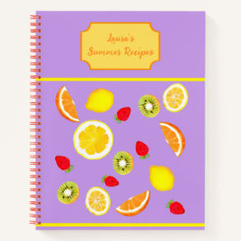 Het zomerkookboek - kleurrijke zomervruchten notitieboek