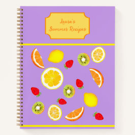 Het zomerkookboek - kleurrijke zomervruchten notitieboek