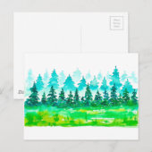 Het zomerlandschap. briefkaart (Voorkant / Achterkant)