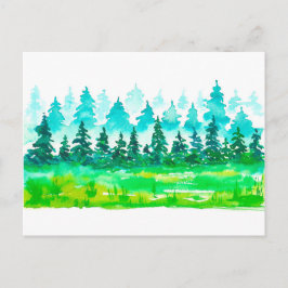 Het zomerlandschap. briefkaart