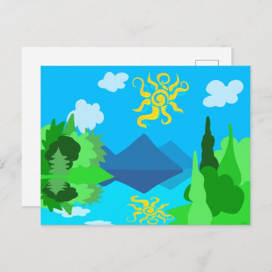 Het zomermeer briefkaart (Voorkant / Achterkant)