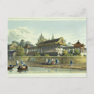 Het zomerpaleis van de keizer, tegenover de stad briefkaart