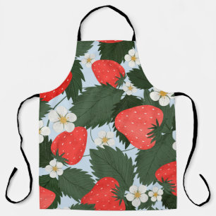 Het zomerpatroon met aardbeien. Aardbeien lea Schort