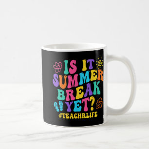 Het zomerreces maar toch leraar laatste dag van de koffiemok