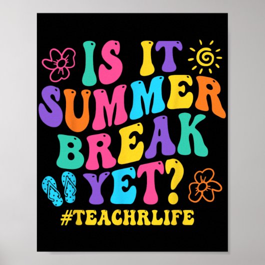 Het zomerreces maar toch leraar laatste dag van de poster (Voorkant)