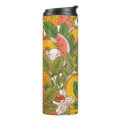 Het zomervoedsel naadloos. Sanchei's, consumptie-i Thermosbeker (Gedraaid links)