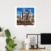 Het zonlicht van San Xavier vanmiddag Poster (Thuiskantoor)