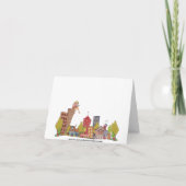 het zonnebaden van vrouwen notecard kaart (Achterkant)