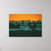 Het zonnelandschap, montevideo, uruguay canvas afdruk (Voorkant)