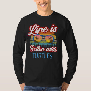 Het zonneleven van de schildpad is beter met schil t-shirt