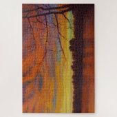 Het zonnemeer onderdrukkend olieverf legpuzzel (Verticaal)