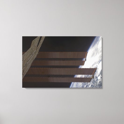 Het zonnepaneel van het internationale ruimtestati canvas afdruk (Voorkant)