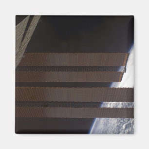 Het zonnepaneel van het internationale ruimtestati magneet